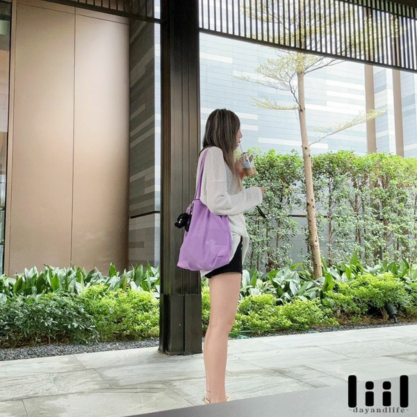 理理包liil 輕隨性編織純色多功能網袋