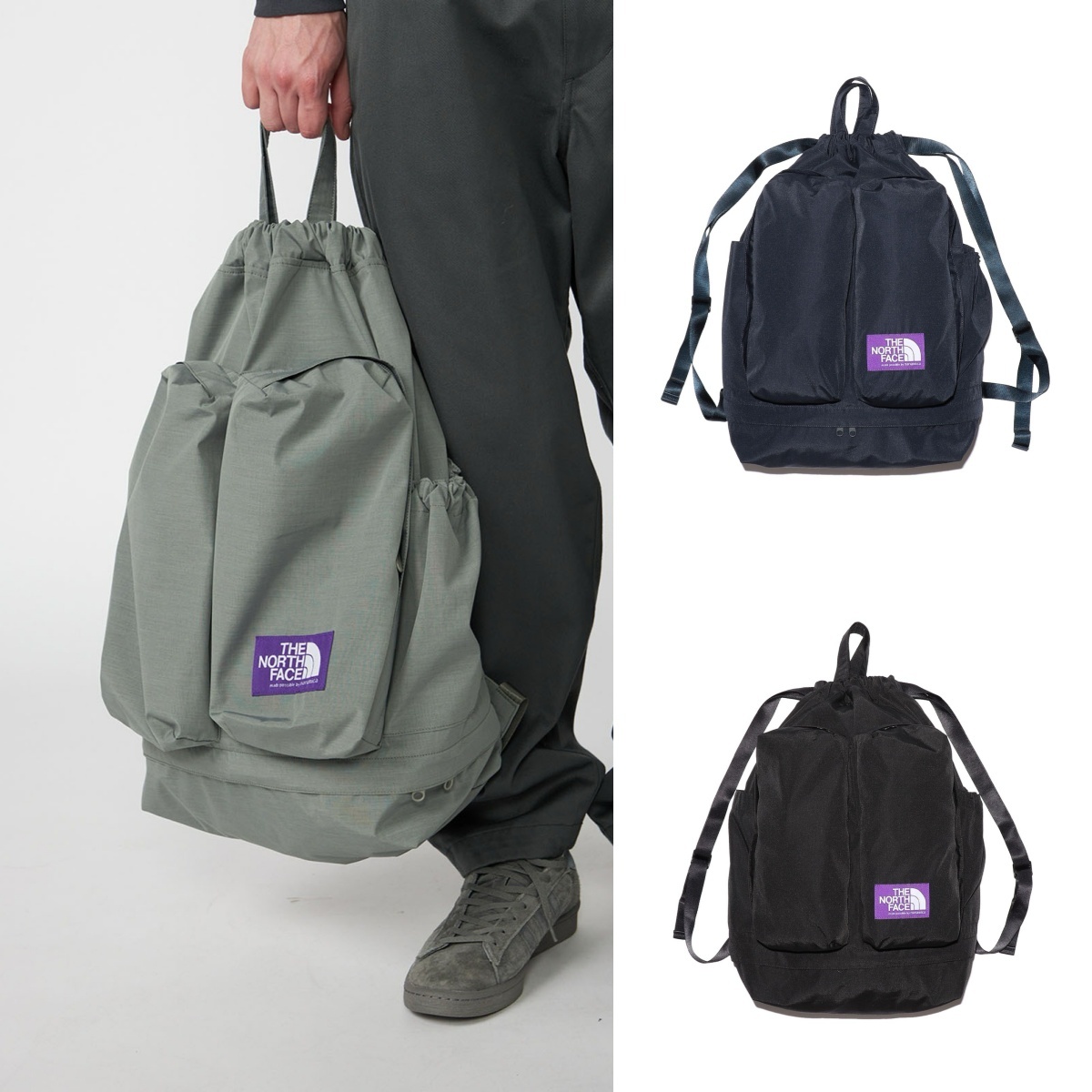 預購┃日本 TNF 紫標 Mountain Wind Backpack 34L 束口包 後背包