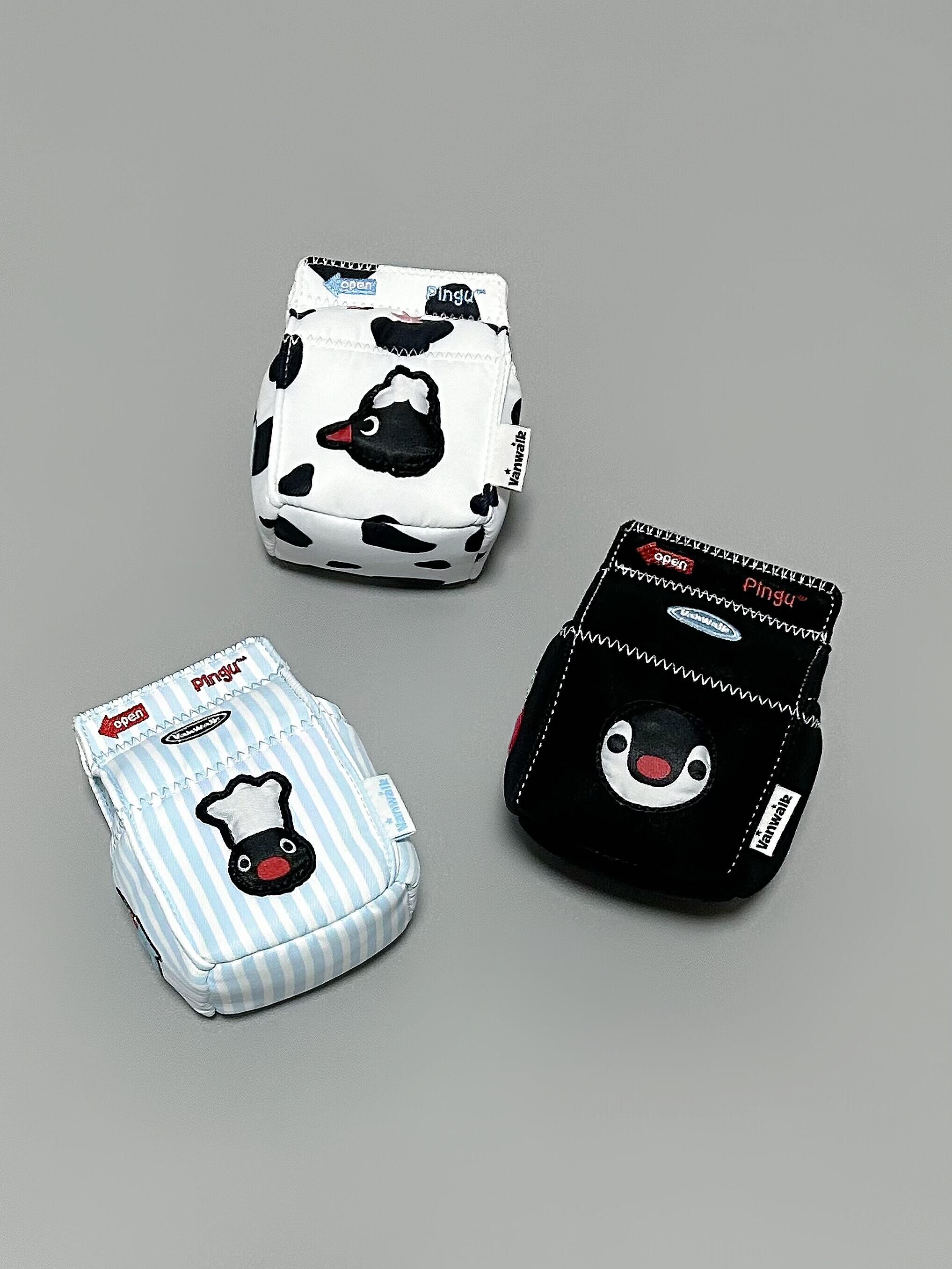 Vanwalk X Pingu 牛奶盒造型 迷你零錢包 收納包 鑰匙包 有掛繩 (任買兩件711免運)/預購