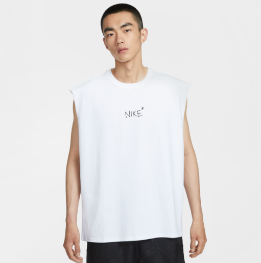 NIKE / NIKE 男子無袖印花上衣 / 白色 / AUG25