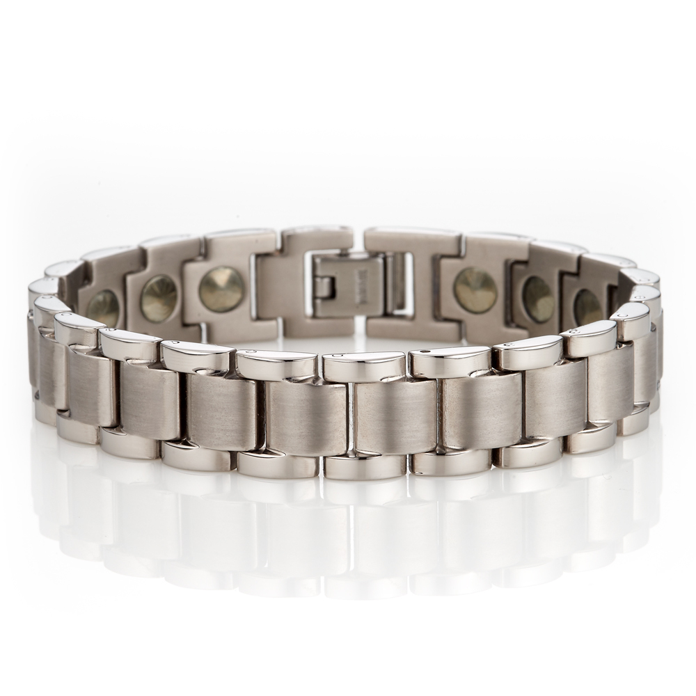 MASSA-G 純鈦系列【Aegis 鍊甲】純鈦手環（全金屬鍺20顆）