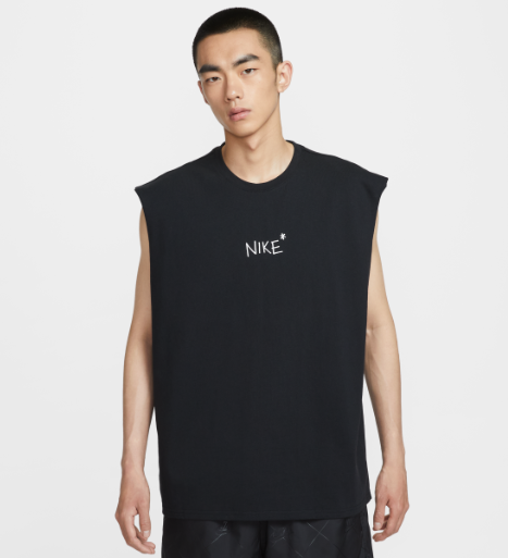 NIKE / NIKE 男款無袖印花背心上衣 / 黑色 / AUG25