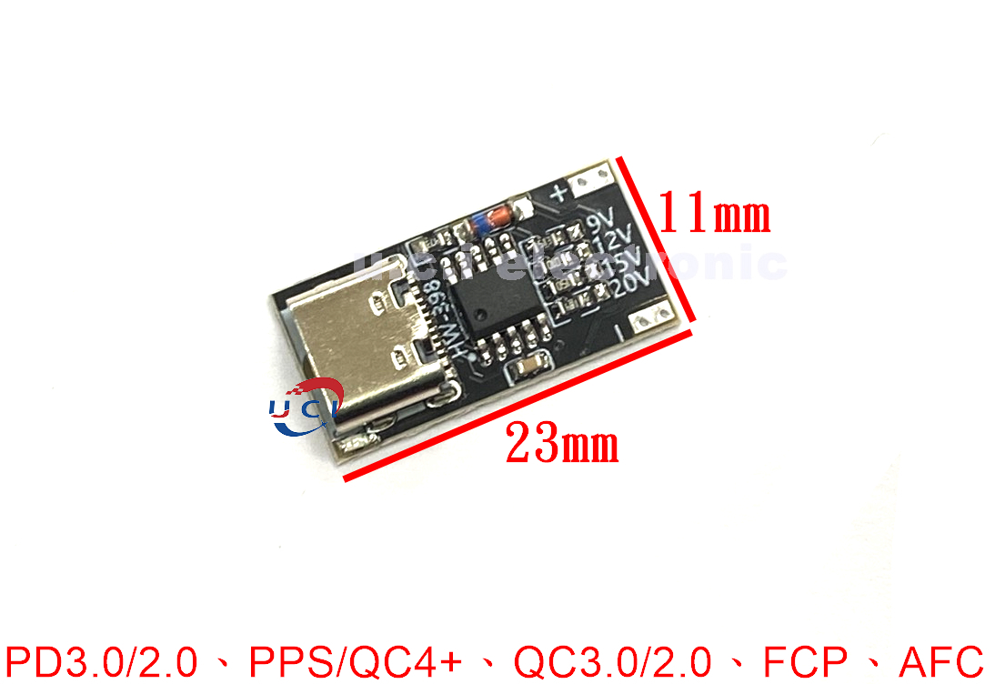 【UCI電子】(7-2) PD QC誘騙器板快充USB升壓線Type-C停電路由器 適配器變壓器裸板主機板