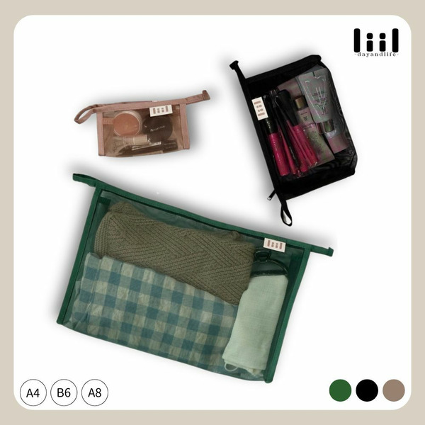 理理包liil 超輕量網紗三角收納袋