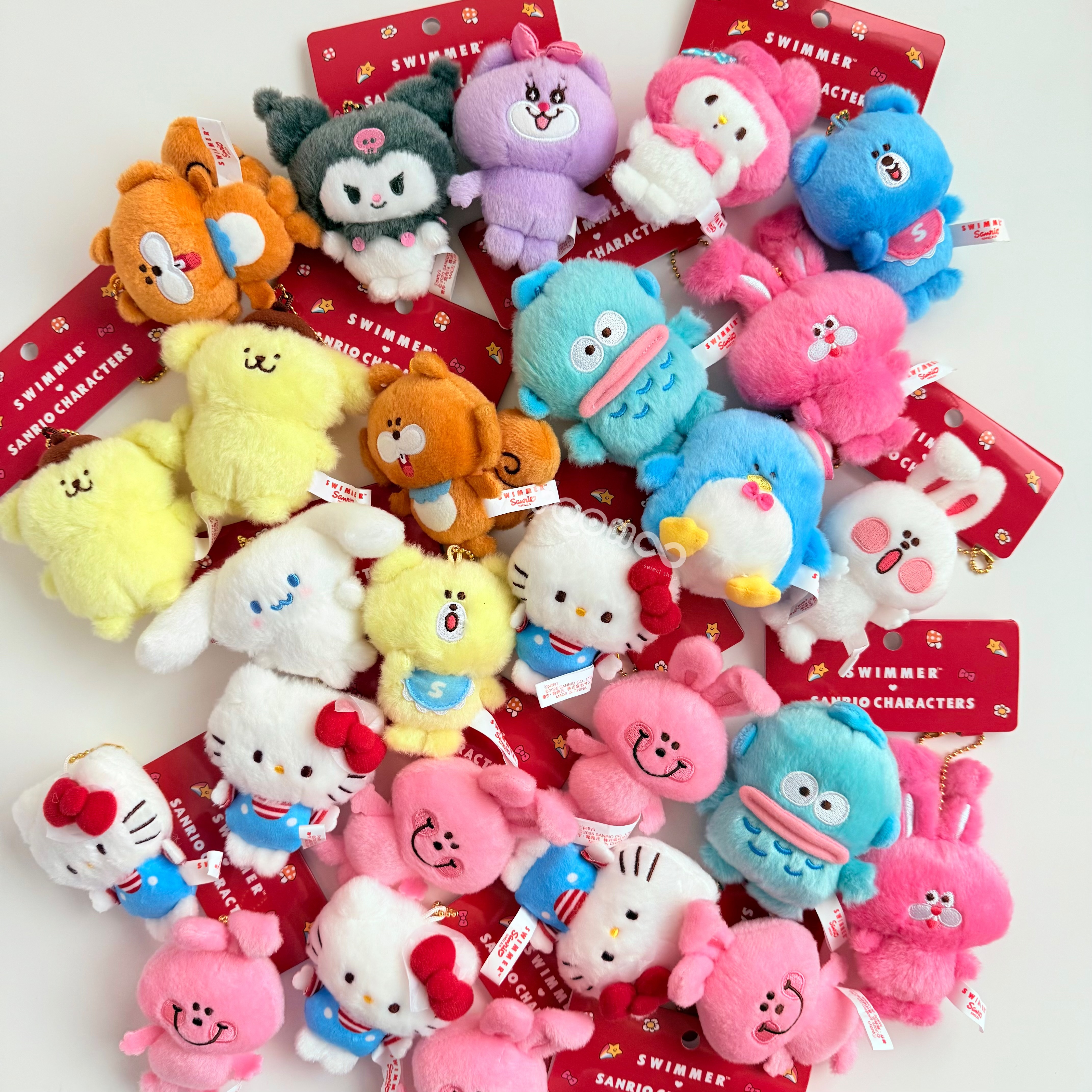 現貨┃日本 SANRIO x SWIMMER 三麗鷗 聯名吊飾組合