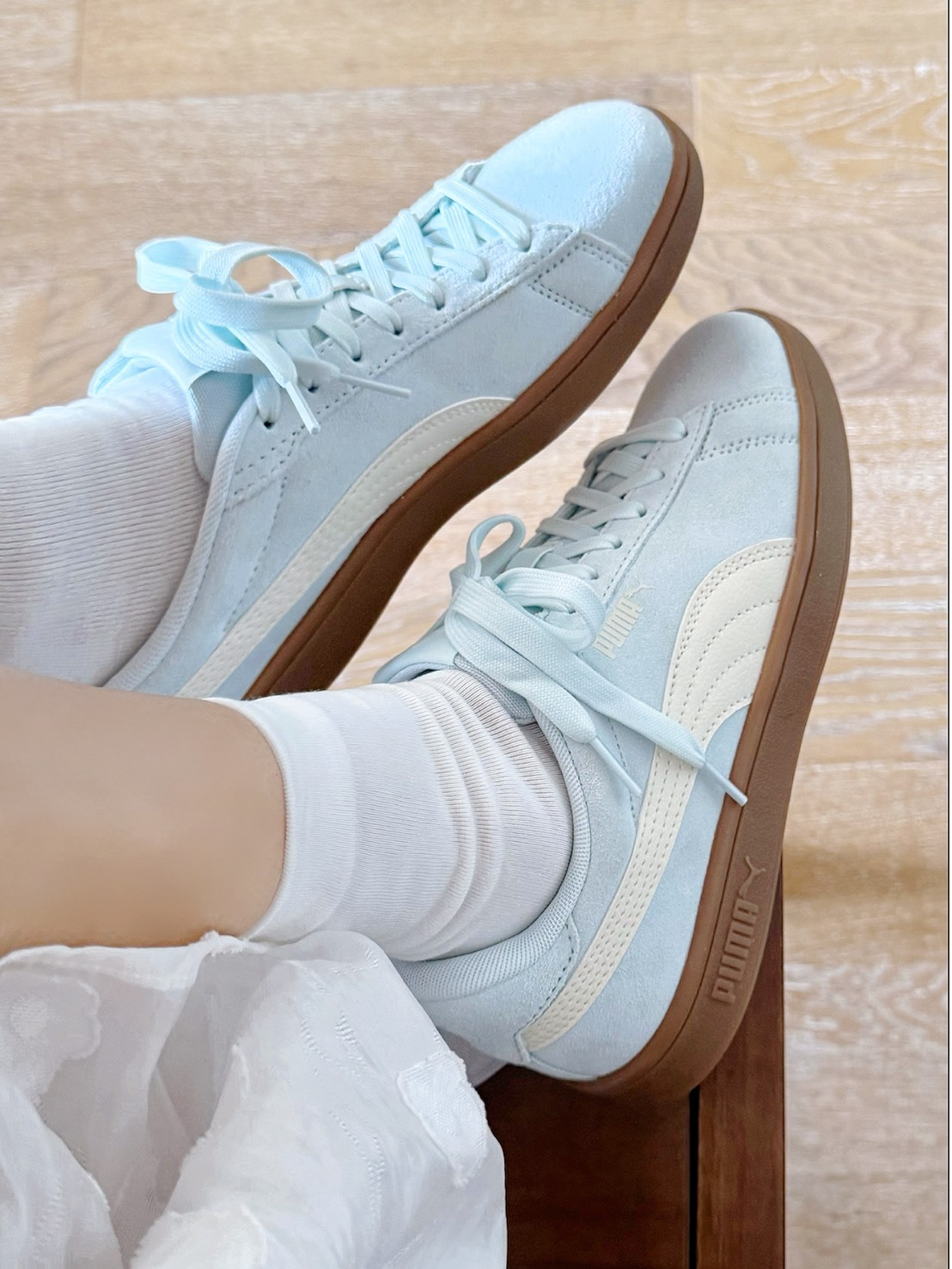 PUMA SMASH 奶油 寶寶藍