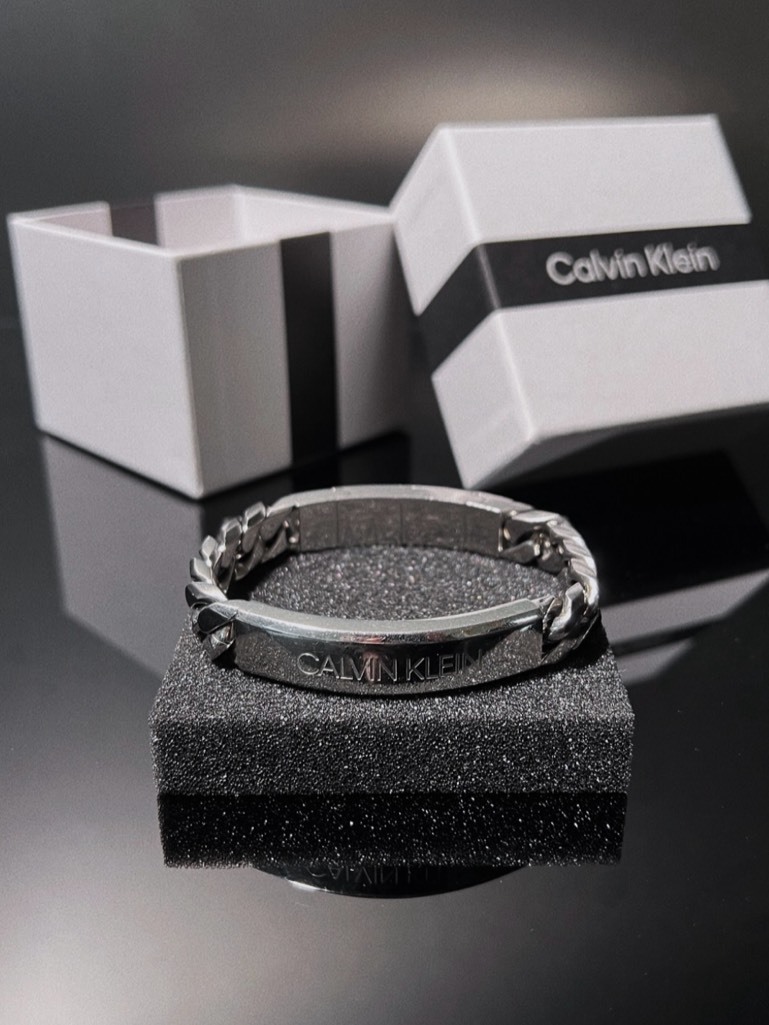 CALVIN KLEIN CK 古巴鍊 手鏈 可調節