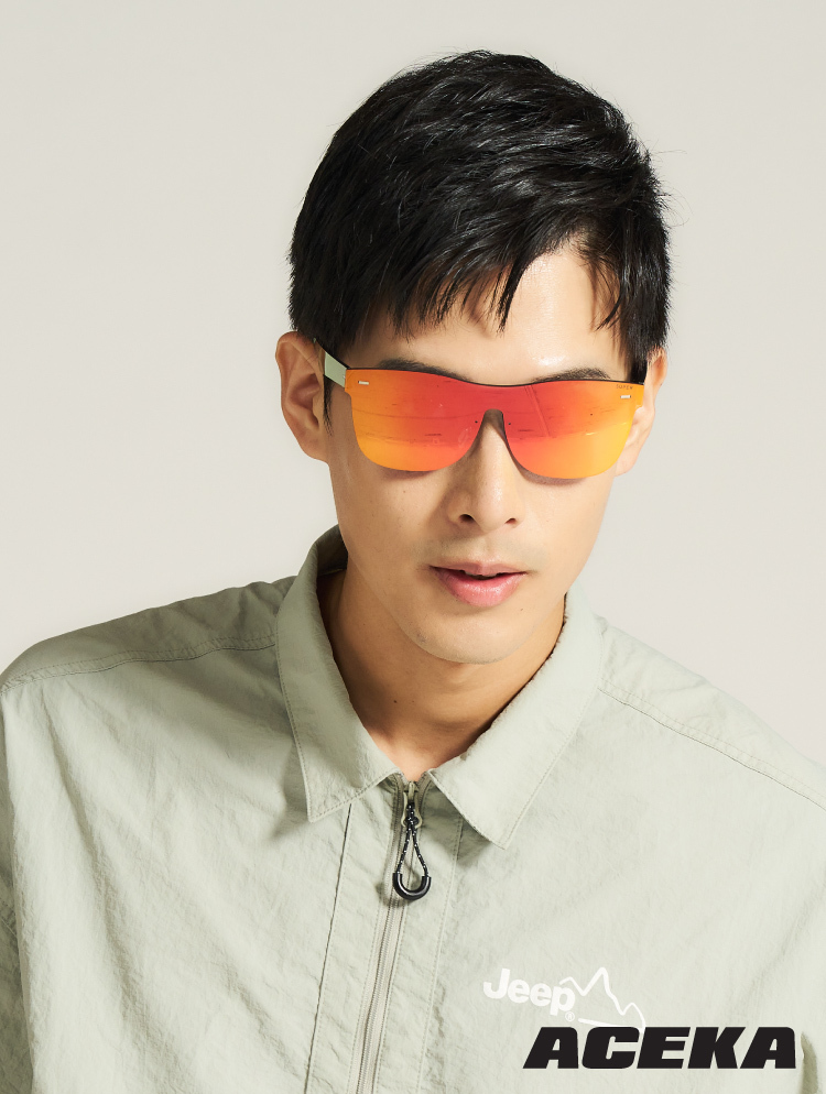 MODERN 璀璨流光時尚太陽眼鏡 (霞光紅)