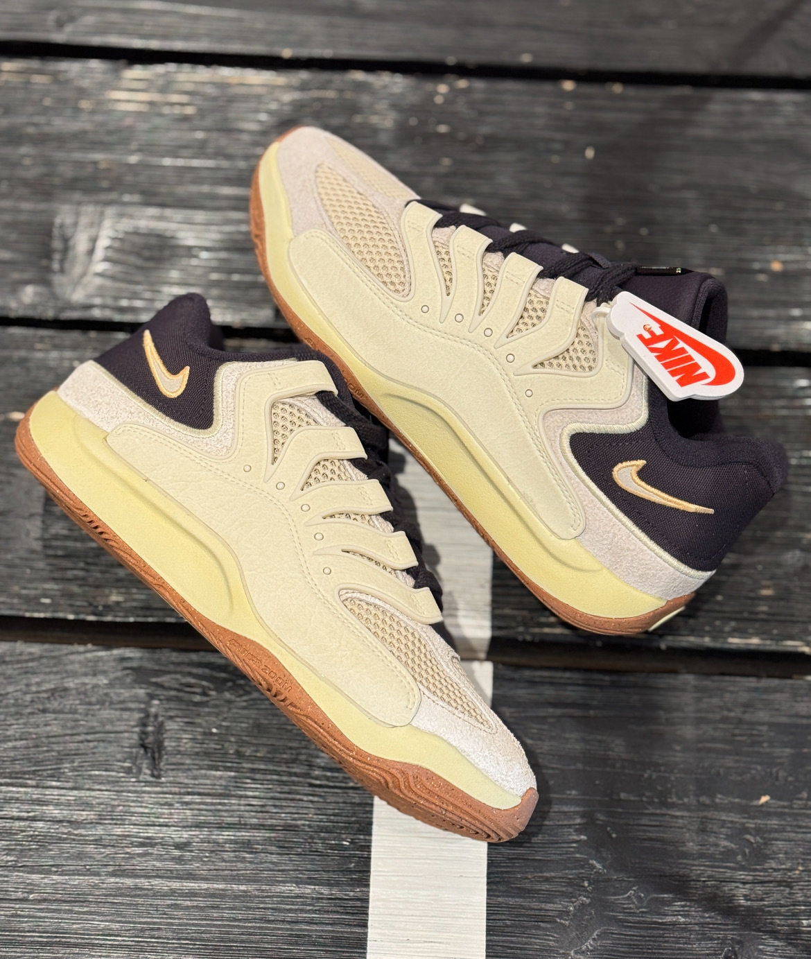 男鞋 NIKE KD18 LE EP 米炭黑 氣墊 實戰 緩震 透氣 籃球鞋 運動鞋【II3841-100】NIKEKD