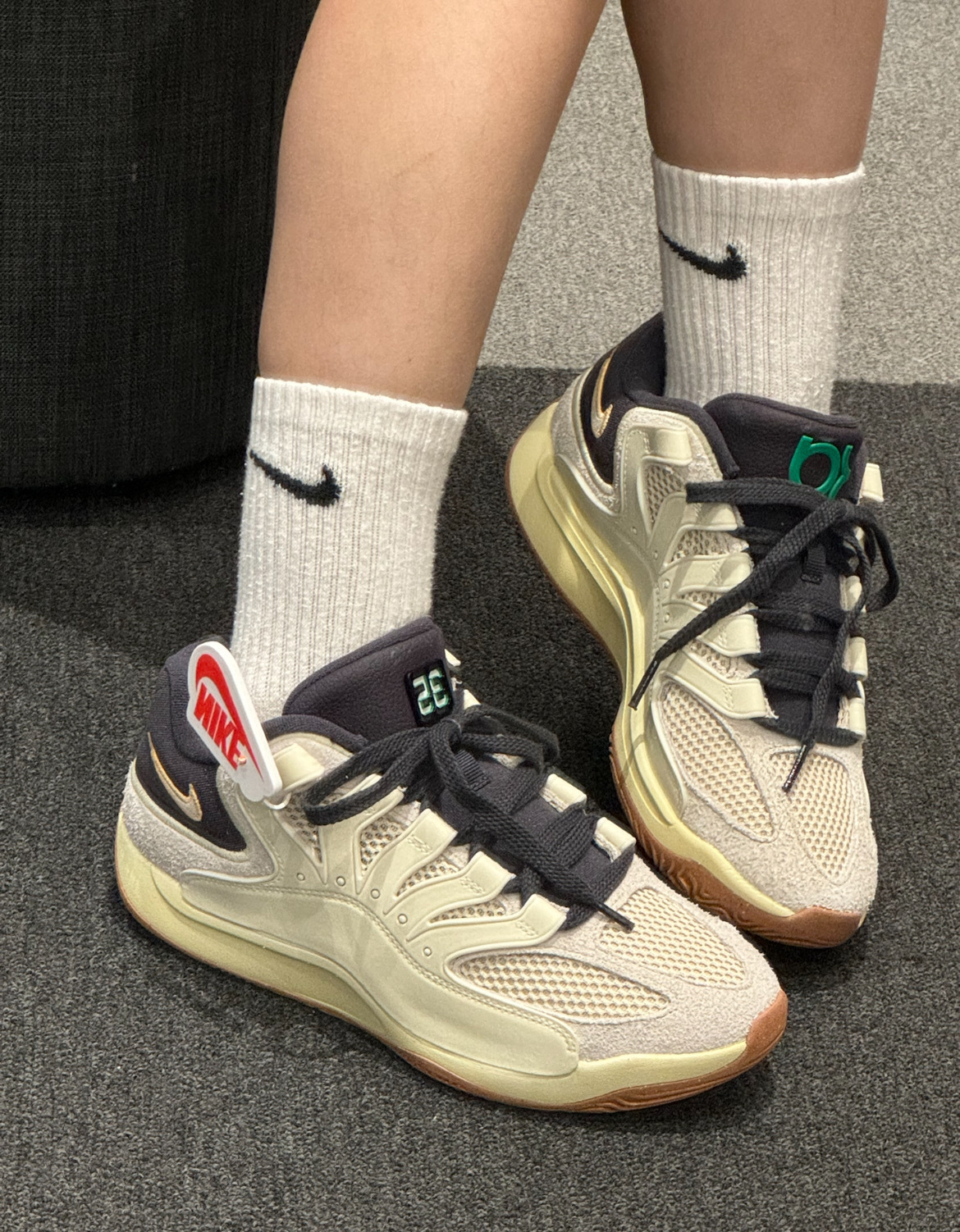 男鞋 NIKE KD18 LE EP 米炭黑 氣墊 實戰 緩震 透氣 籃球鞋 運動鞋【II3841-100】NIKEKD