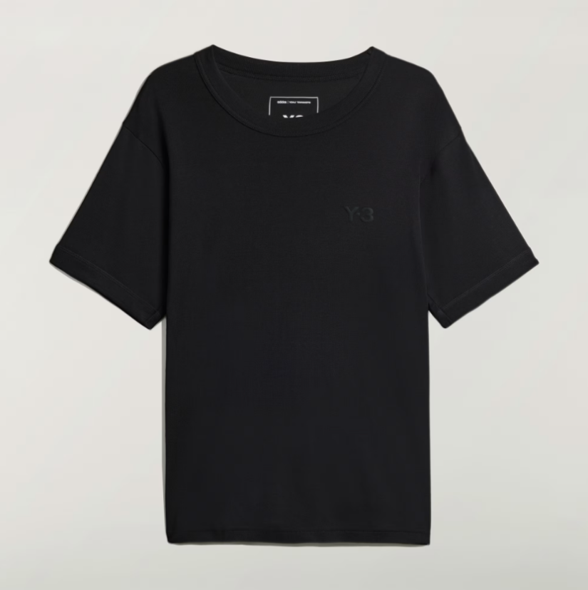 【 Y-3 SLIM SHORT SLEEVE TEE 貼身短T - 黑 】