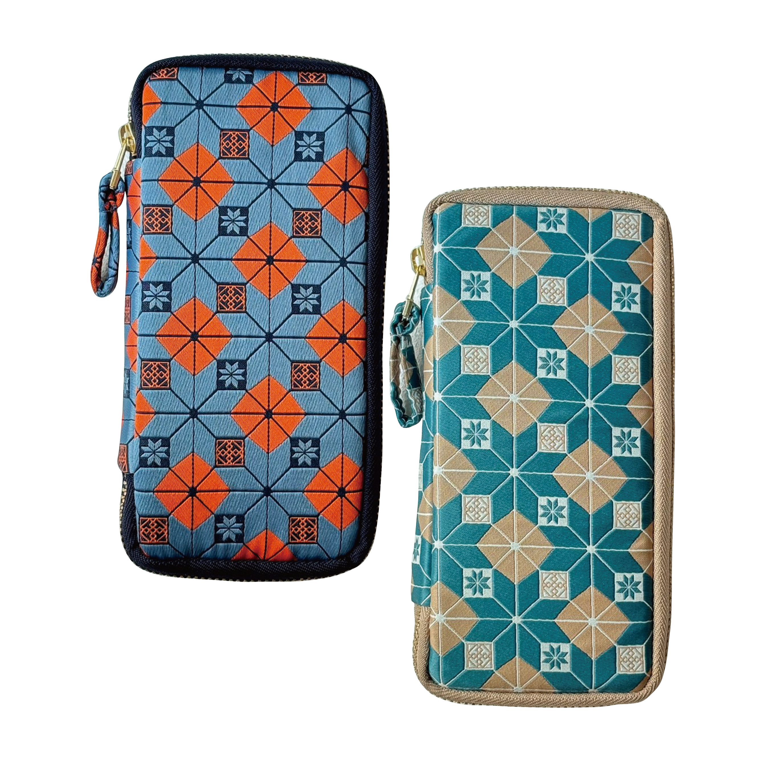 Kyokuhaku 3入拉鍊筆袋 重縫