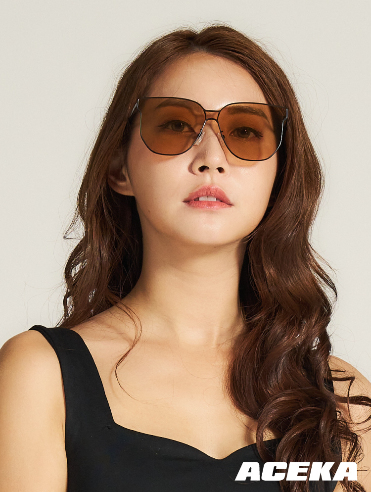 MODERN 魅惑首爾時尚太陽眼鏡 (古銅棕)