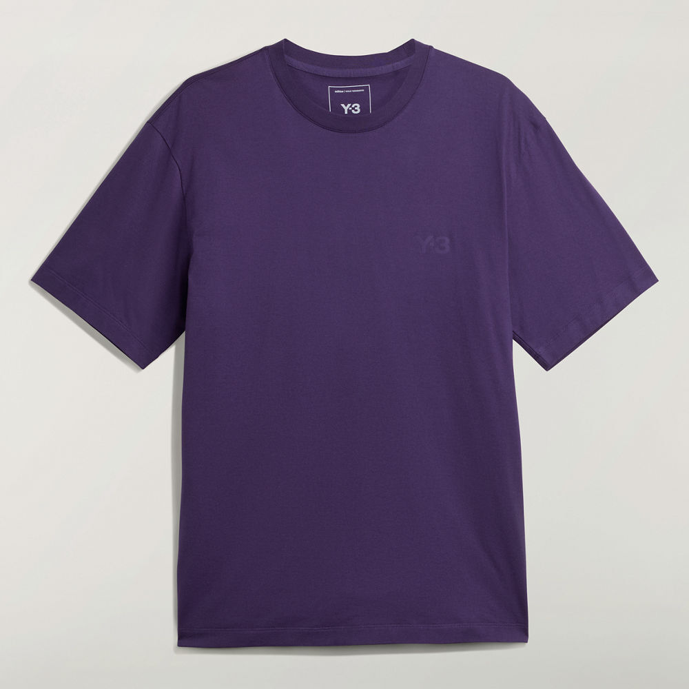 【 Y-3 M REG SS TEE 經典棉質圓領T - 紫 】