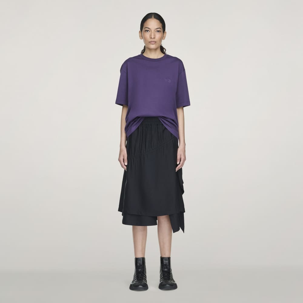 【 Y-3 M REG SS TEE 經典棉質圓領T - 紫 】
