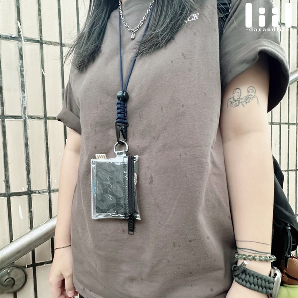 理理包liil 雙拉鍊透明卡包 3色任選