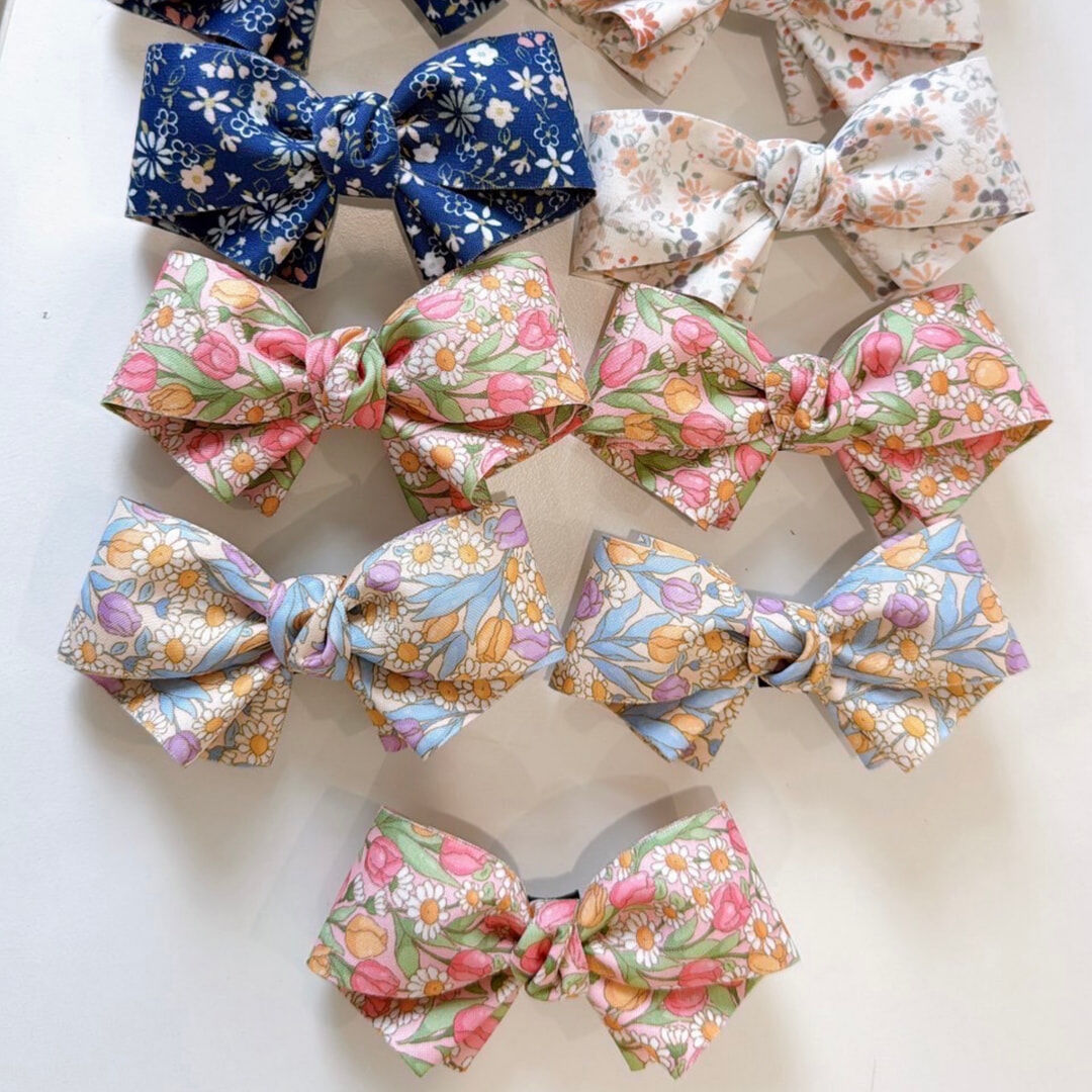 澳洲 LAYIN 手工蝴蝶結髮飾(印花款)