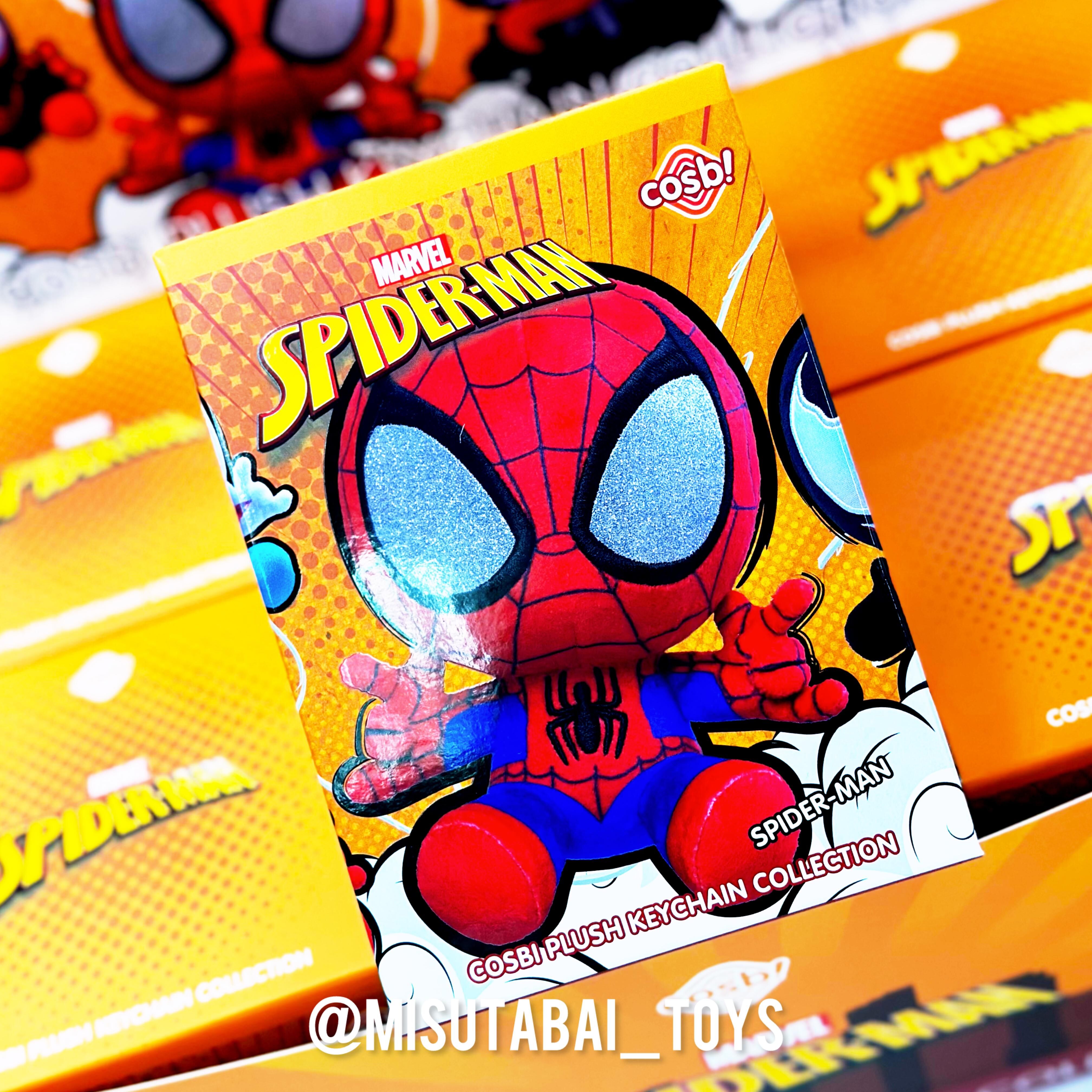 Hot Toys Cosbi Marvel Spiderman盲盒毛絨鎖匙扣系列