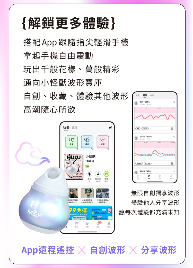 SISTALK 小怪獸 Monster HuLu 智能吸吮震動按摩器