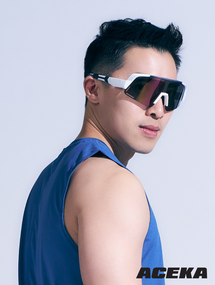 TRENDY  白耀狂風運動太陽眼鏡