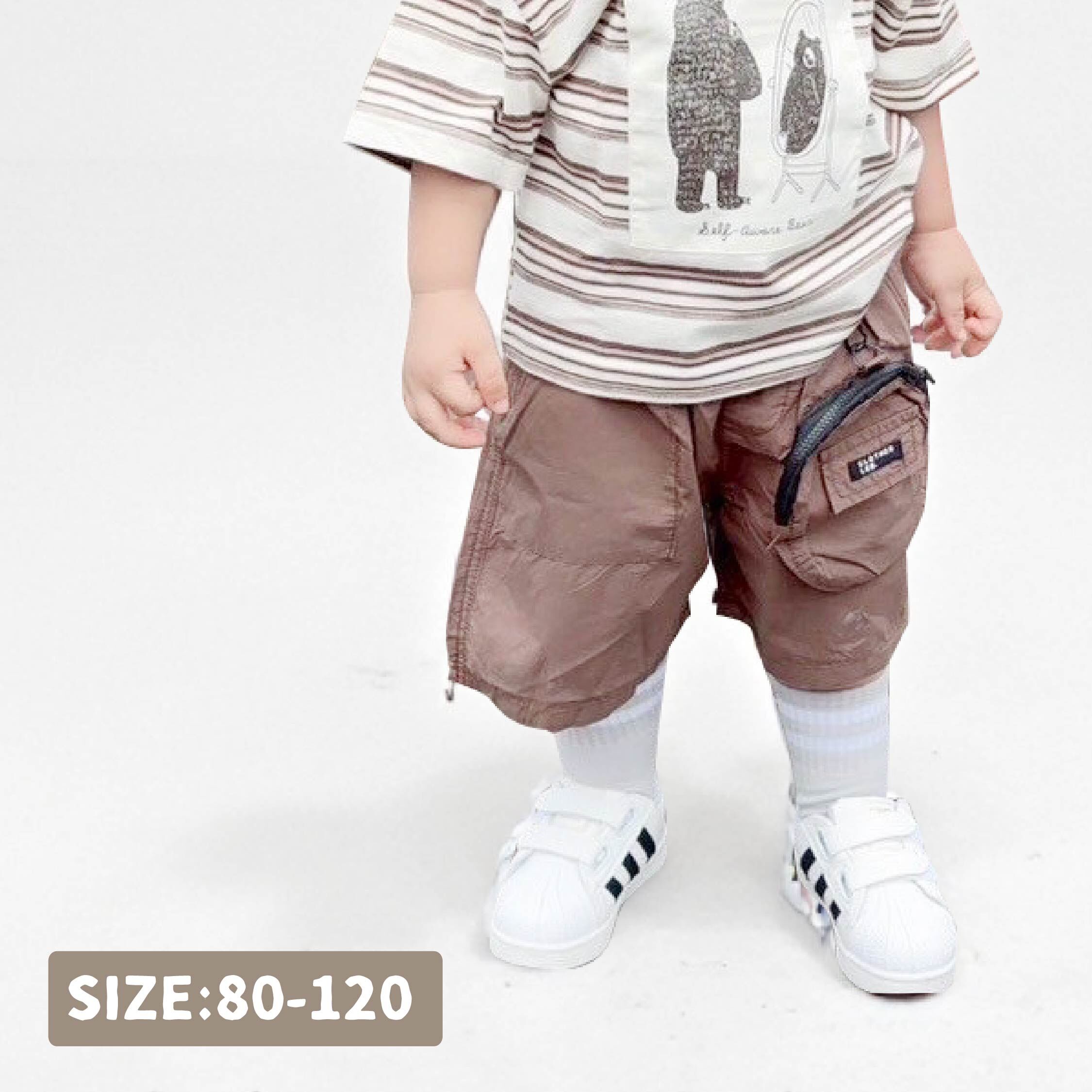 潮流拉鍊小包設計短褲＊四色 (H50745)