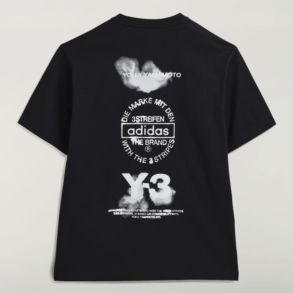 【 Y-3 GFX SS TEE 日式墨染短T - 黑 】