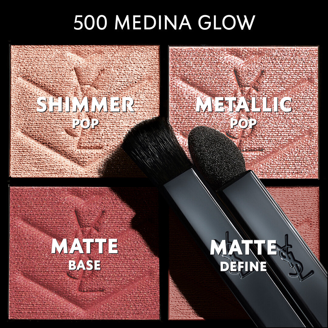 YSL BEAUTY 高訂皮革四色眼影盒 #500 Medina Glow