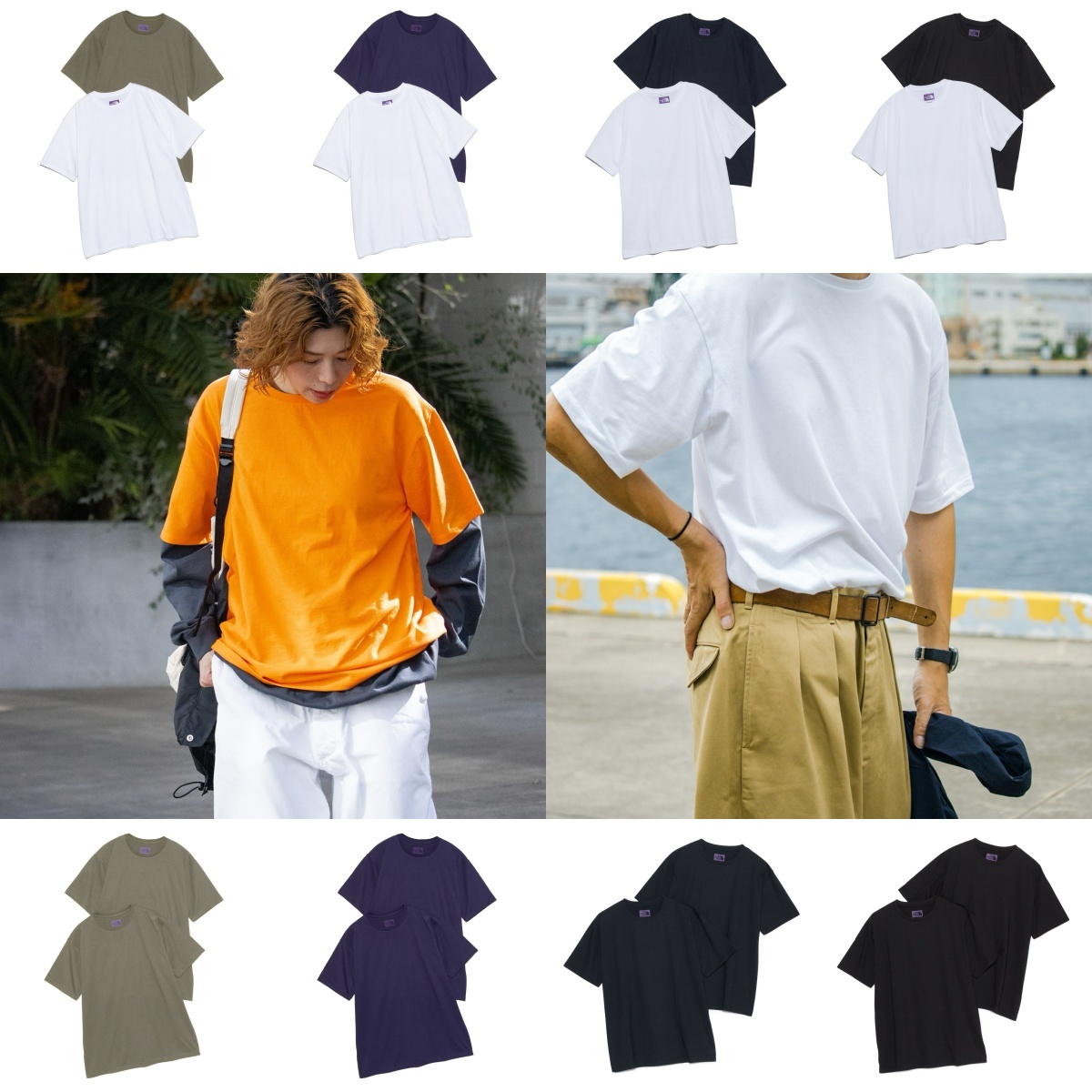 預購┃日本 TNF 紫標 Pack Field Tee 素色 短T 兩入組
