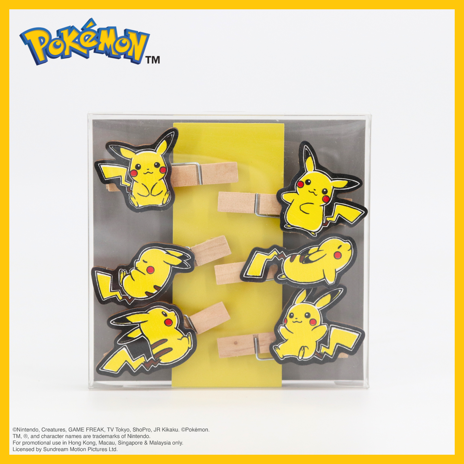 Pokémon Wooden Clip - Pikachu
