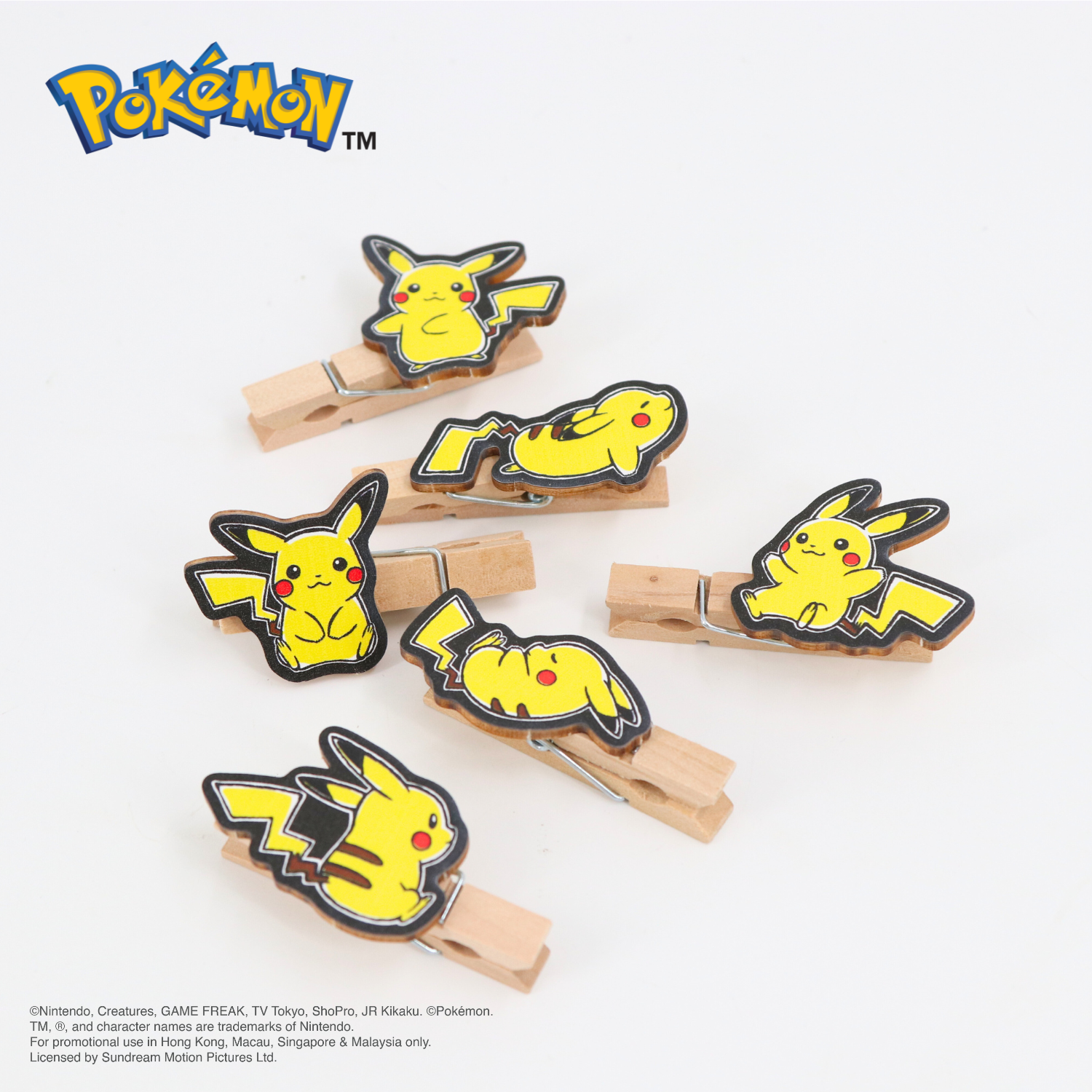 Pokémon Wooden Clip - Pikachu