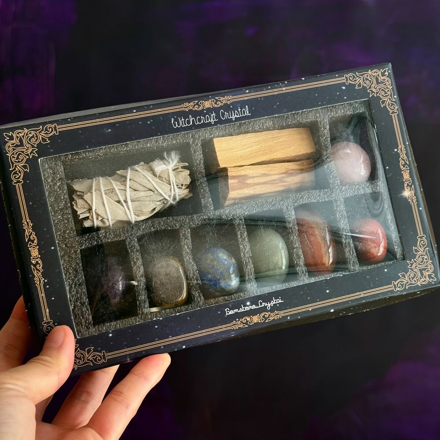 [原石] 聖木、鼠尾草、水晶滾石 組合包