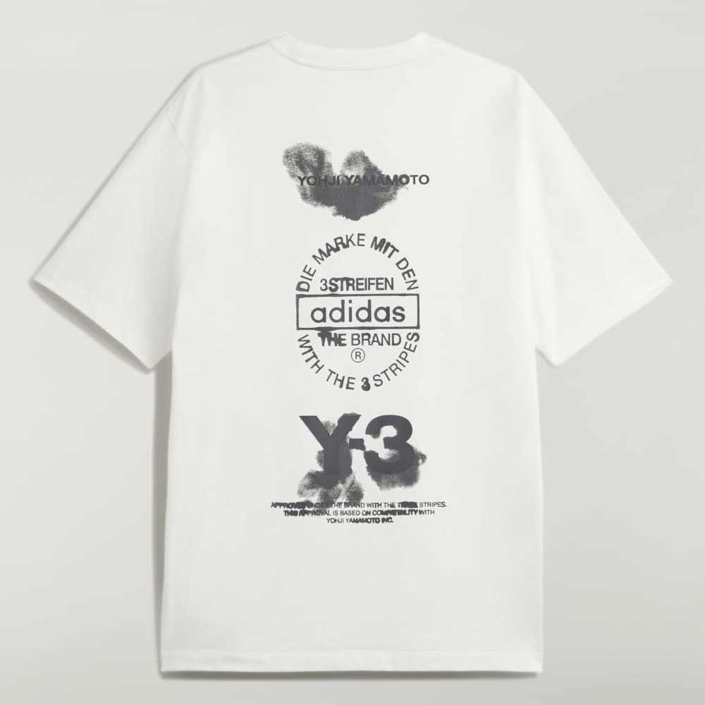【 Y-3 GFX SS TEE 日式墨染短T - 白 】