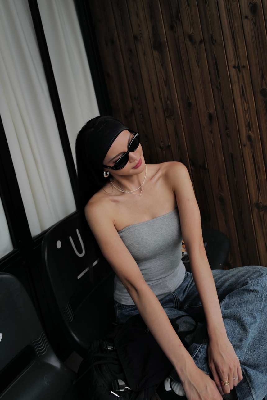 附胸墊立體防滑平口背心*4色