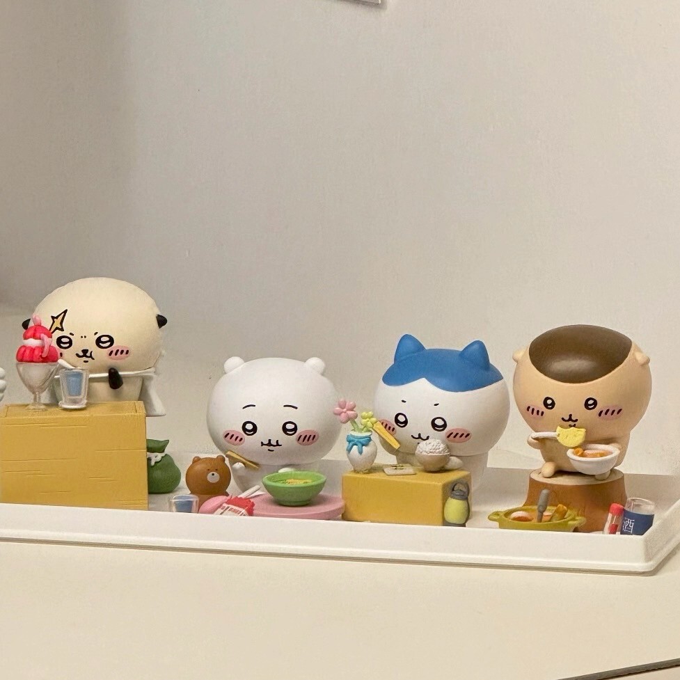 <韓國限定>吉伊卡哇 CHIIKAWA 美食系列場景盲盒 公仔 擺件