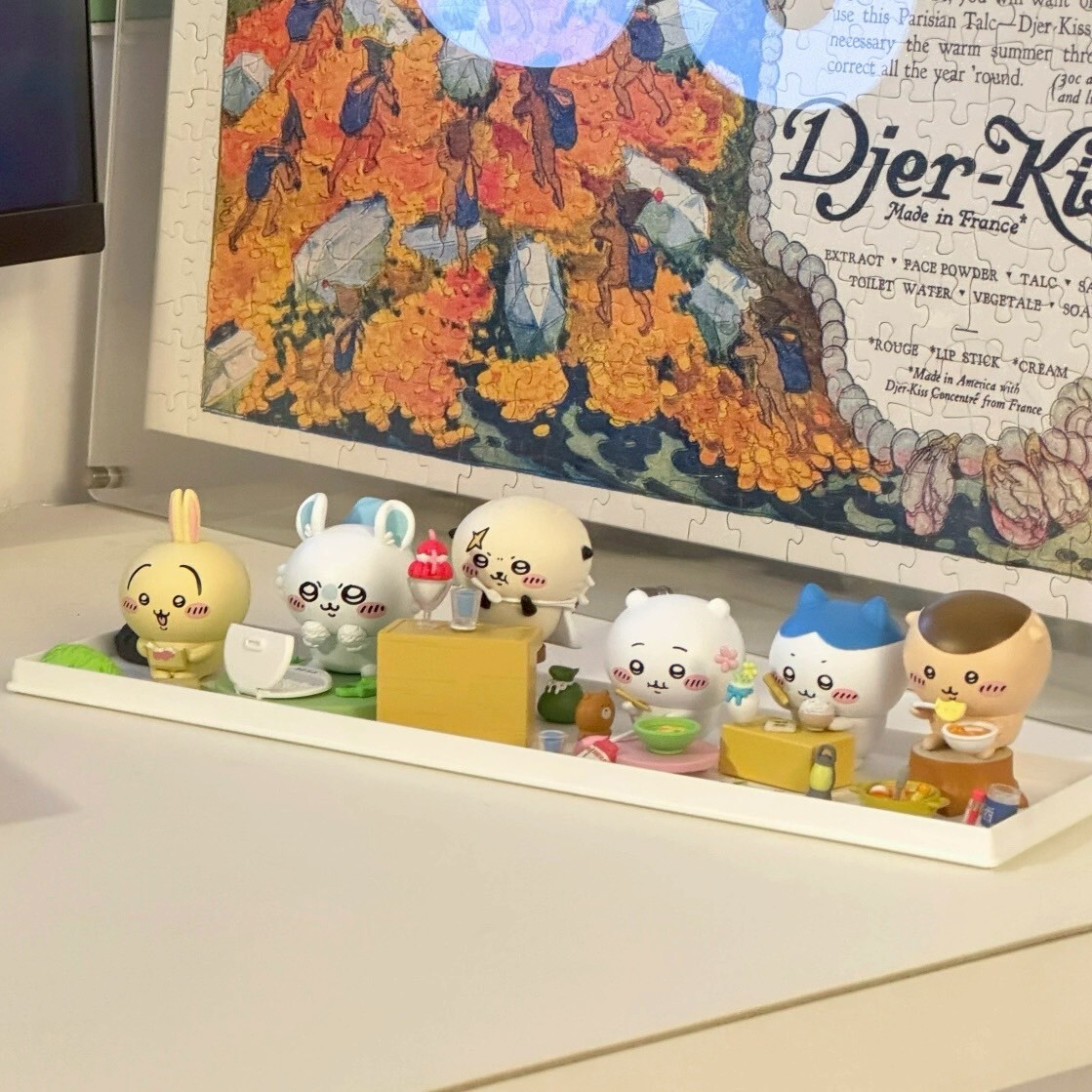 <韓國限定>吉伊卡哇 CHIIKAWA 美食系列場景盲盒 公仔 擺件