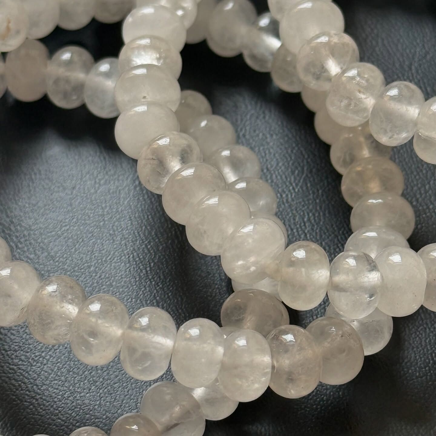 [原石] 白水晶 算盤珠水晶手串