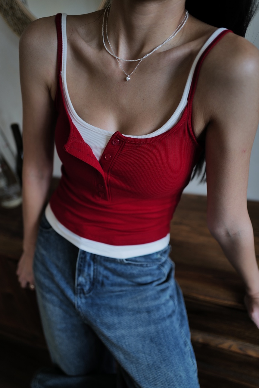 2件式鈕釦背心*3色