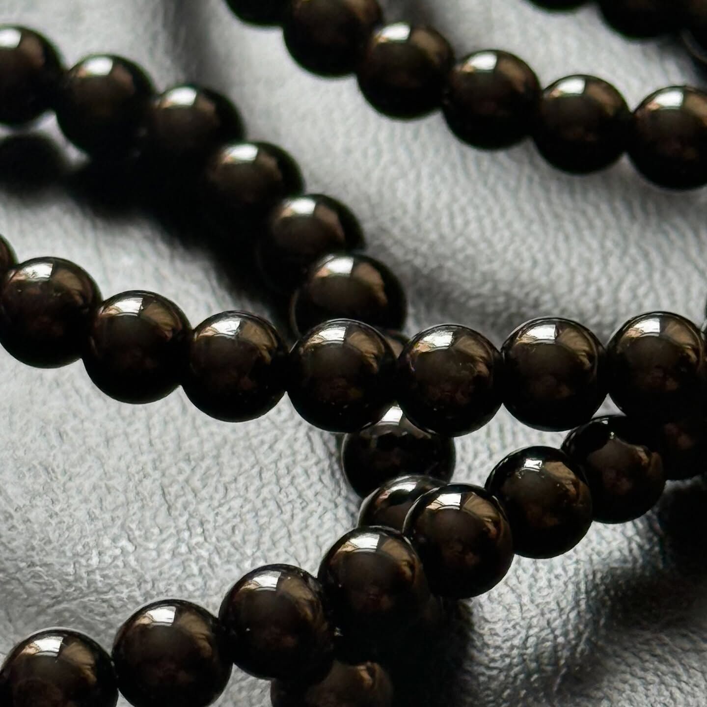 [原石] 黑碧璽 水晶手串 約 4mm