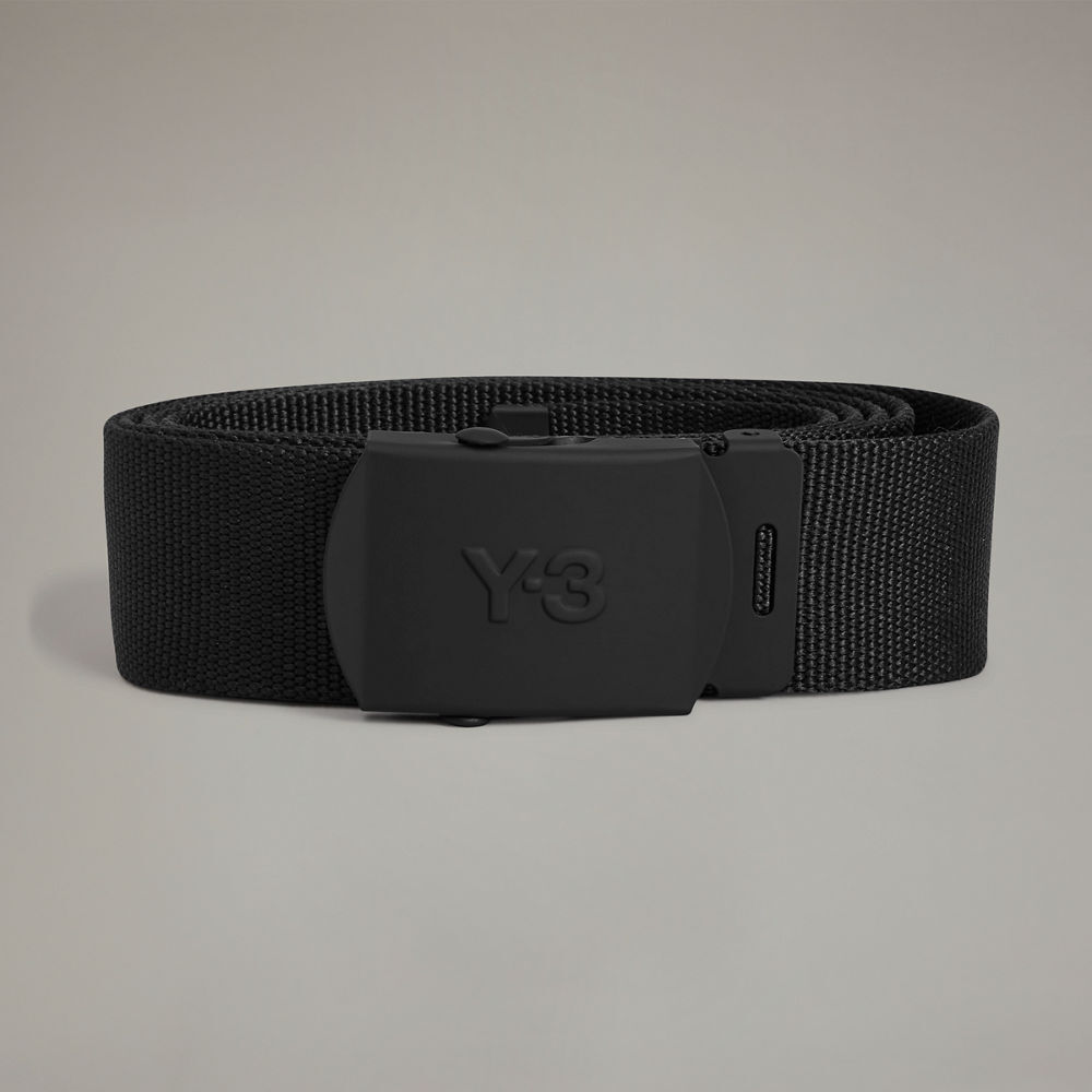 【 Y-3 CL L BELT 頂級霧面皮帶 - 黑 】
