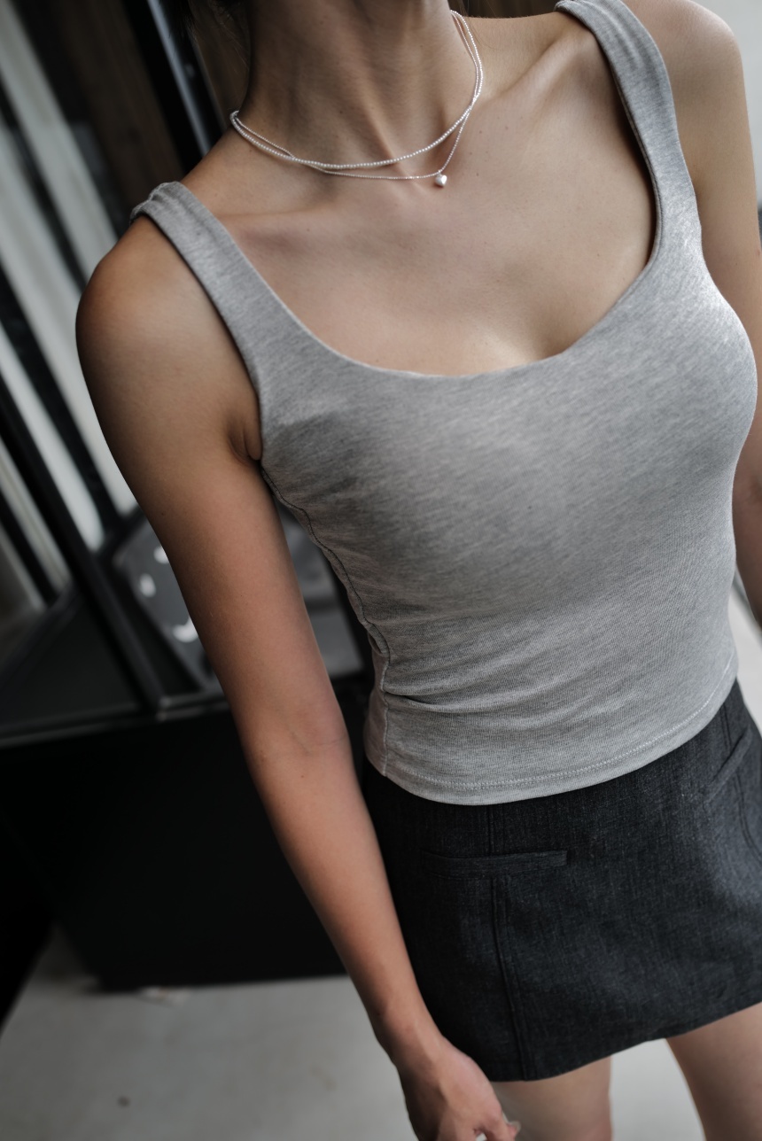 附胸墊極簡小背心*3色