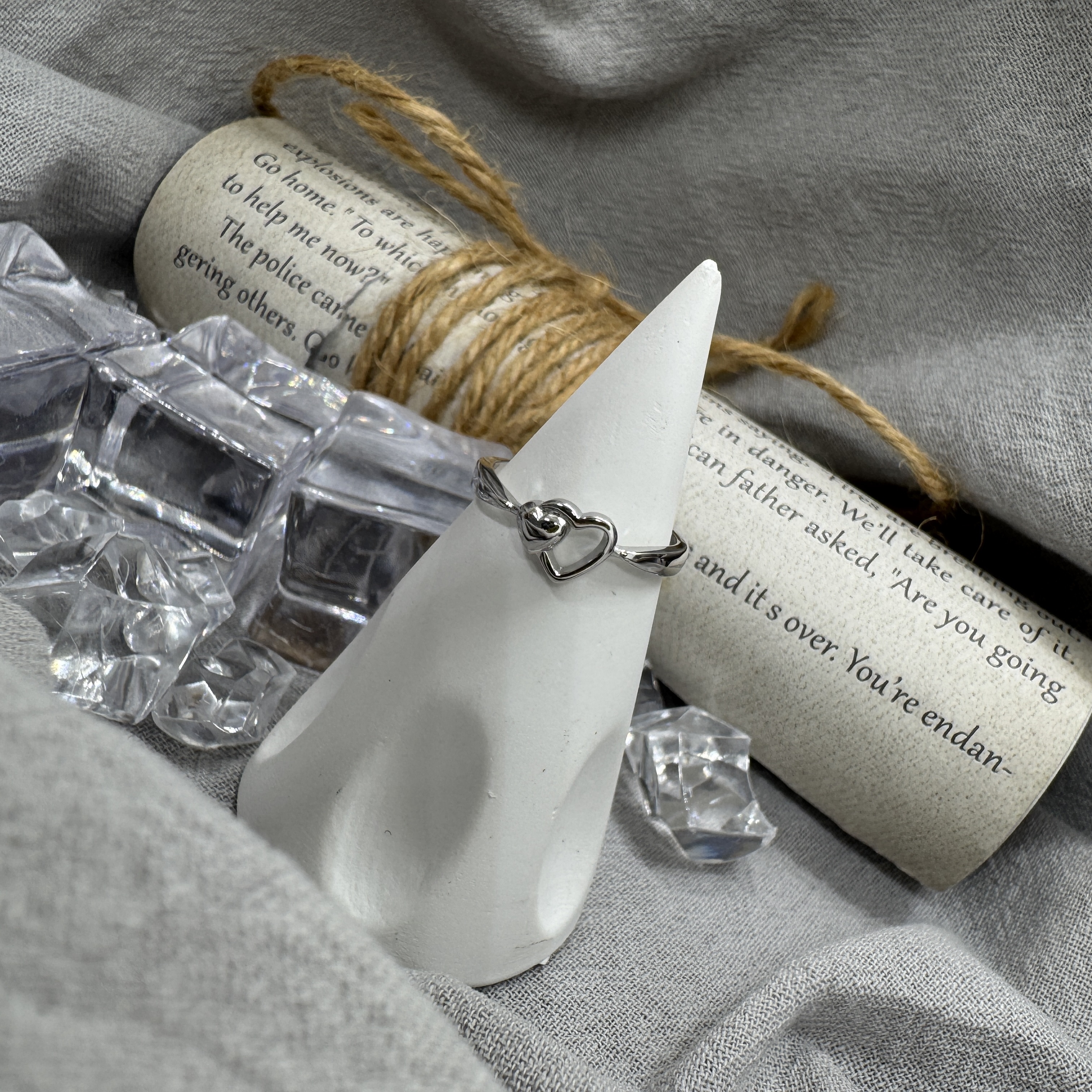 心心相映 - 純銀戒指