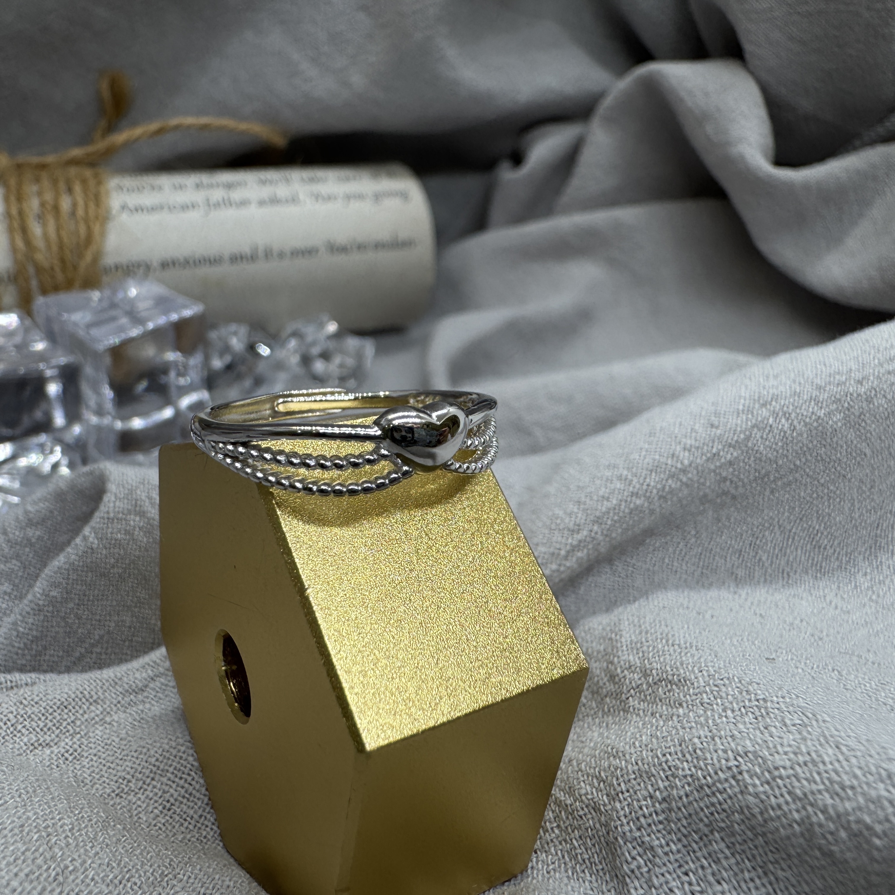 心語相連 - 純銀戒指