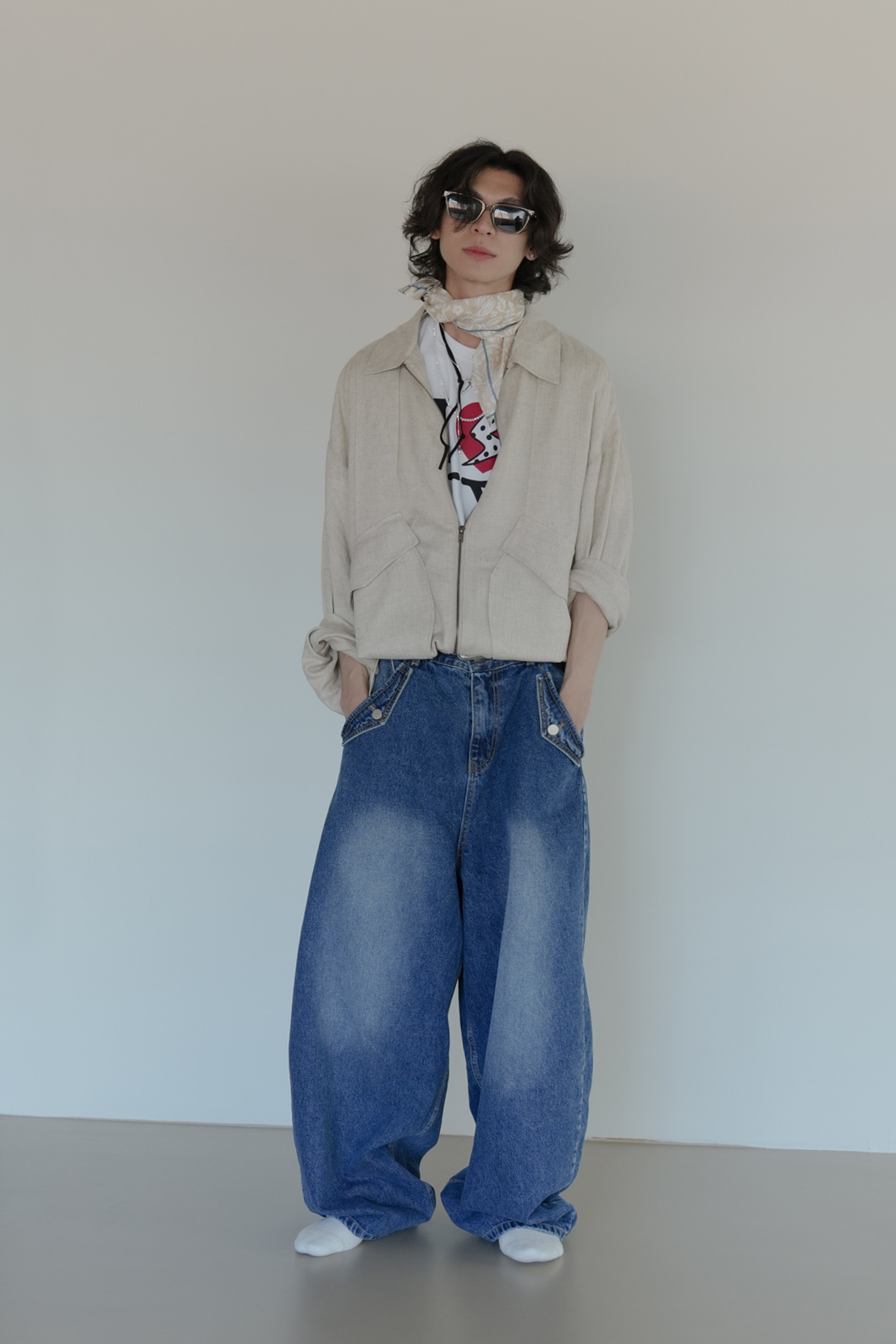 Linen Bomber Jacket #外套