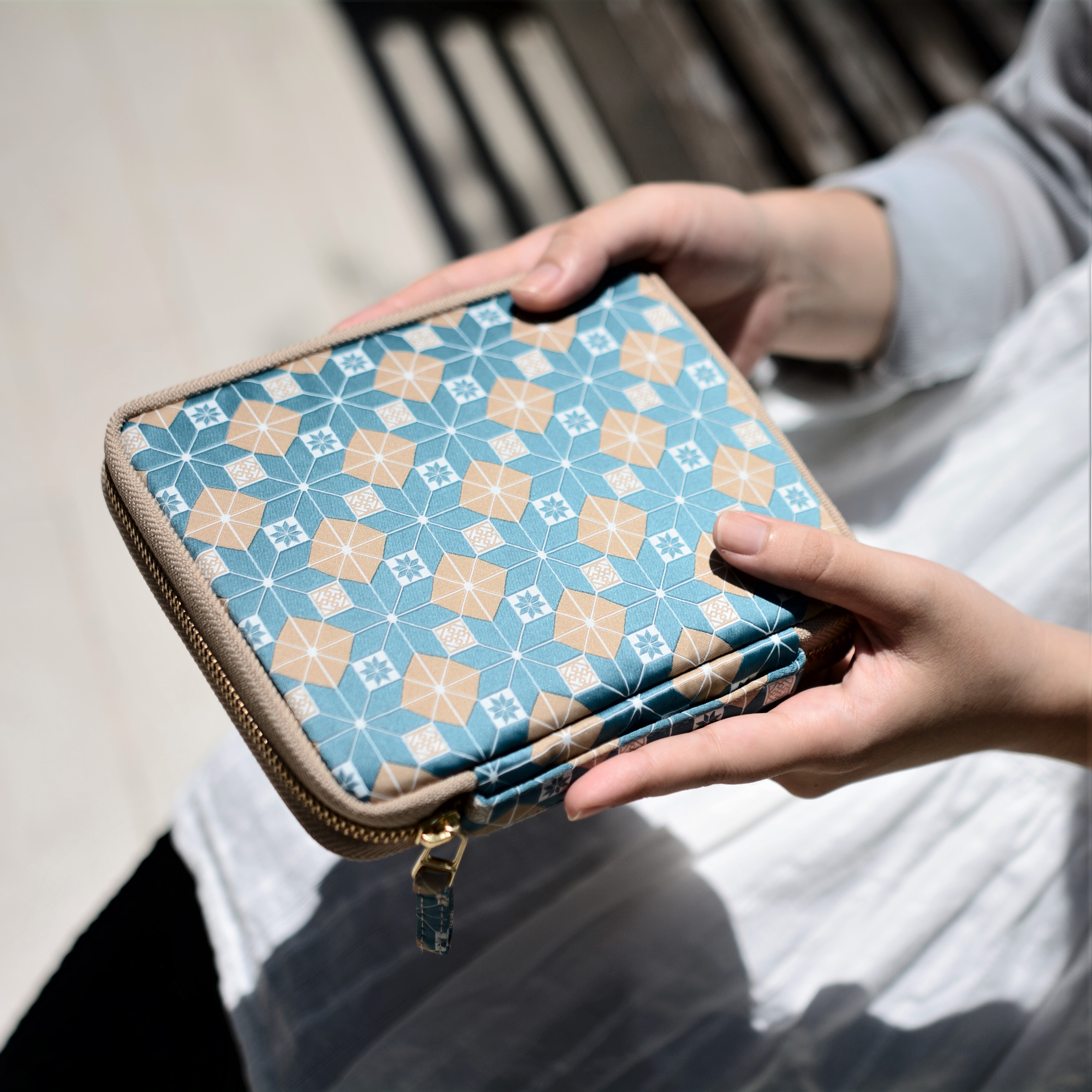 Kyokuhaku 10入拉鍊筆袋 重縫