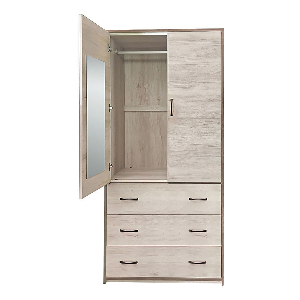 奧爾3尺二門三抽衣櫃