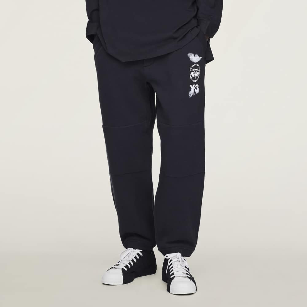 【 Y-3 CUFFED TRACK PANT 日式墨染長褲 - 黑 】