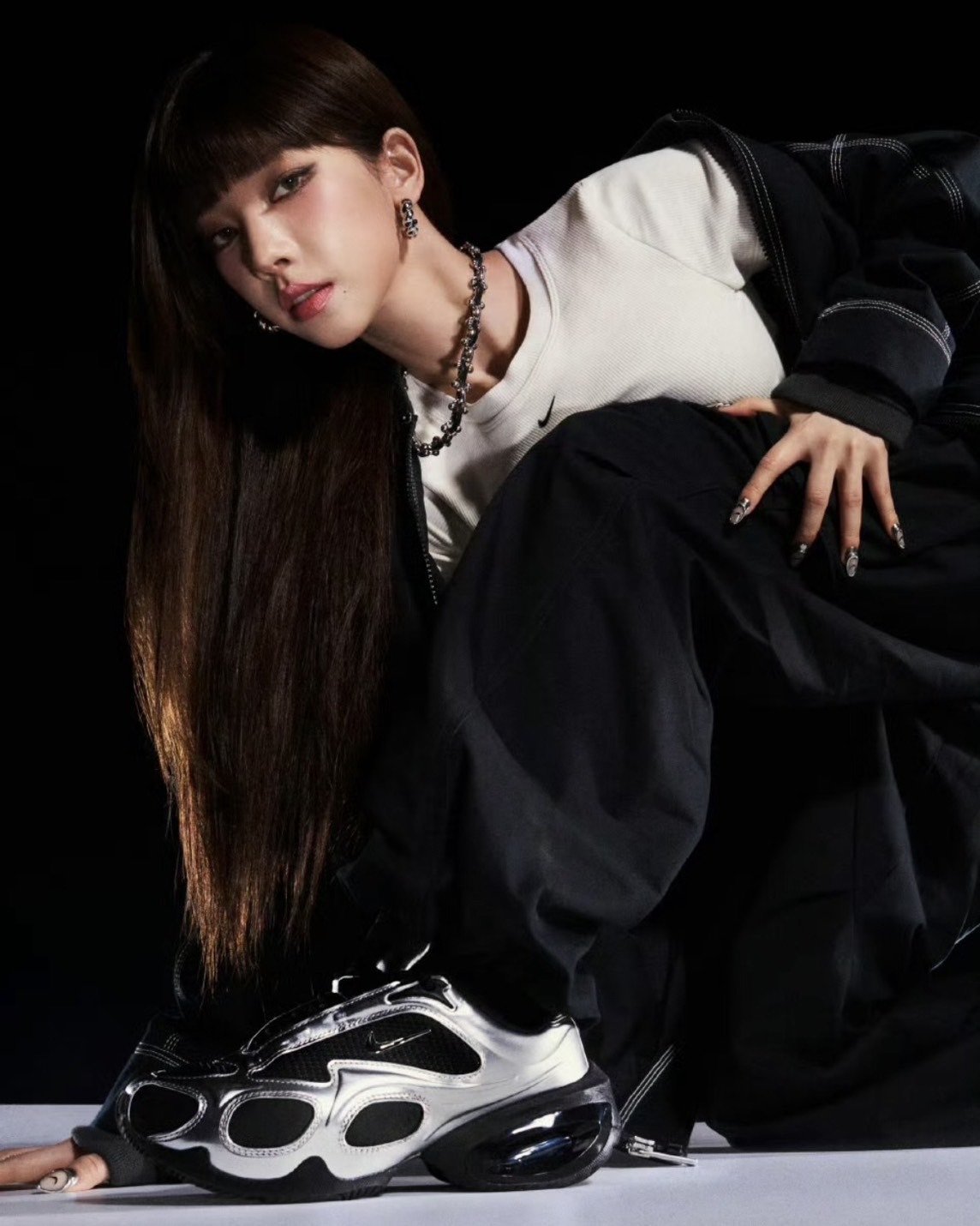 <卡寶同款!>Nike Air Max Muse 金屬 增高 厚底 科技感 黑
