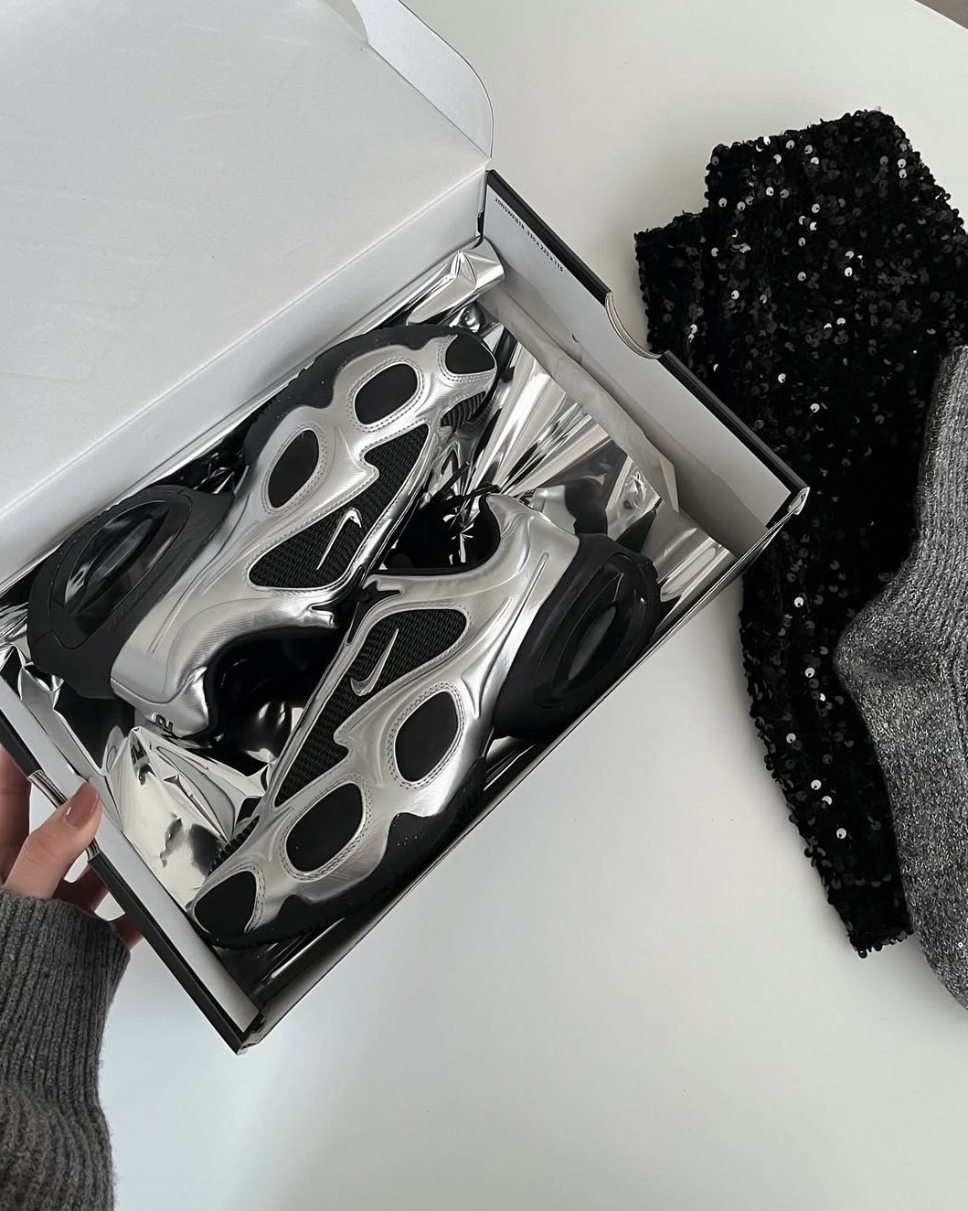 <卡寶同款!>Nike Air Max Muse 金屬 增高 厚底 科技感 黑