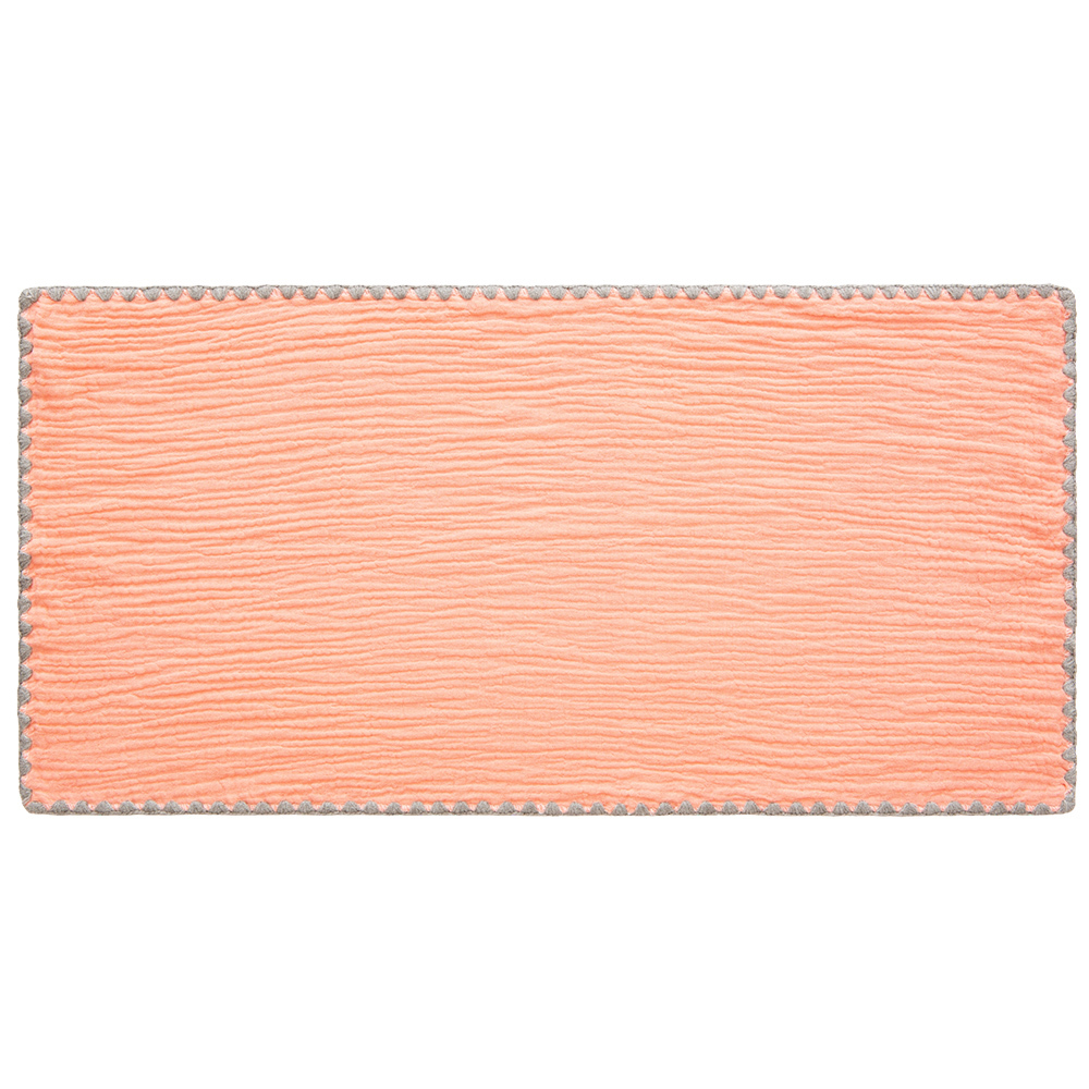 gunite 極緻棉柔美系列-紗布嬰兒枕頭巾｜透氣快乾30x65cm｜質感粉膚