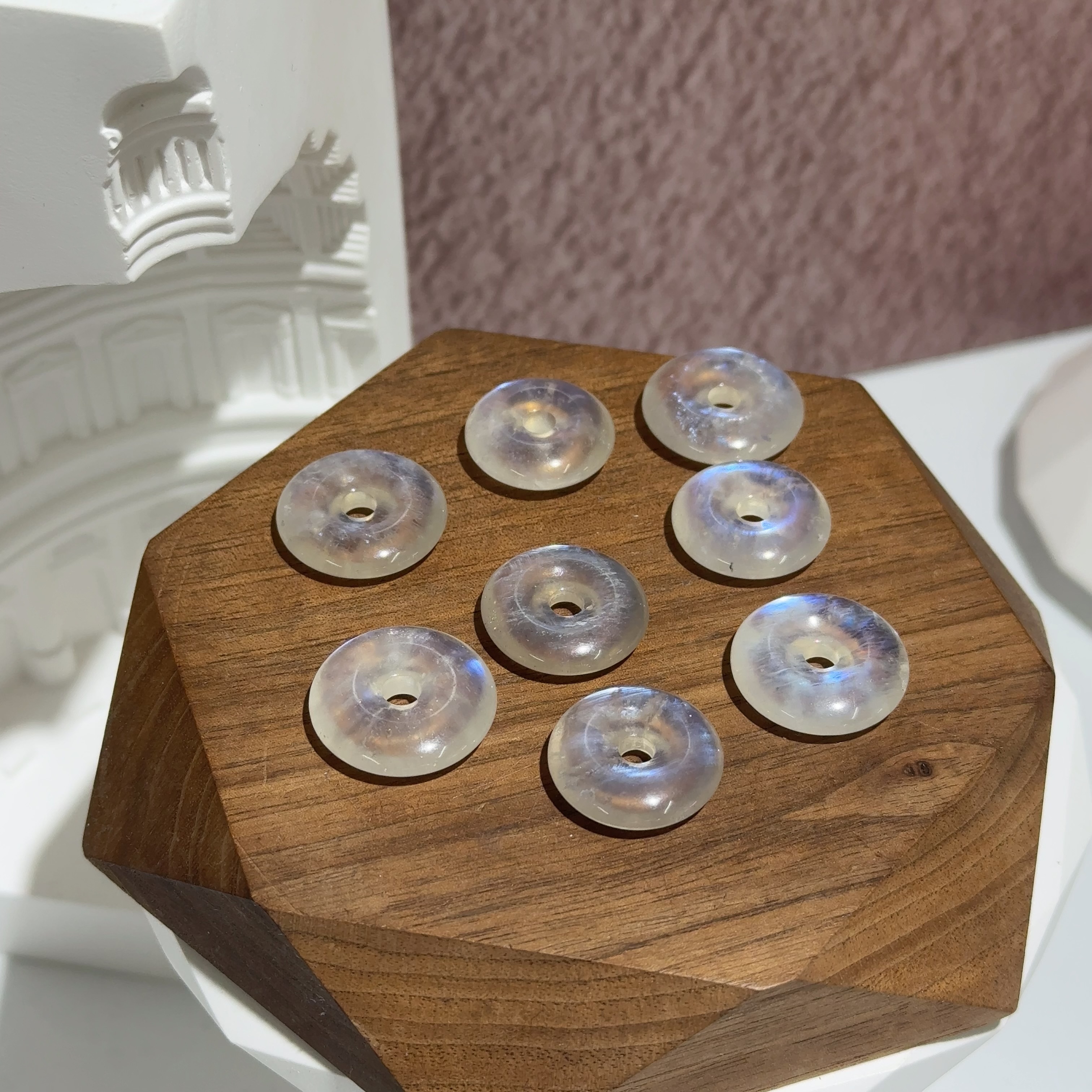 超強光藍月亮平安扣